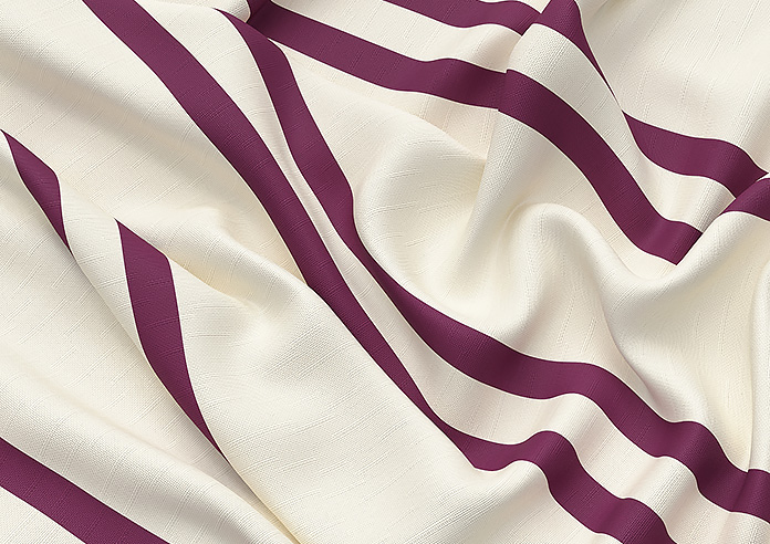 Winnies Stripe, Mulberry - Twist&Fit Roman Blind - Image 4